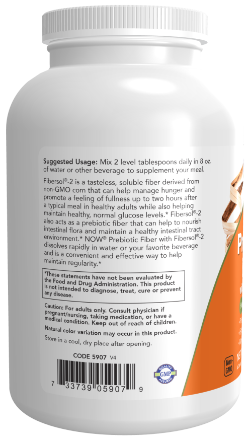 Using NOW Prebiotic Fiber With Fibersol-2 340g