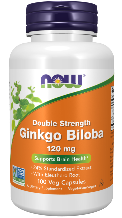 NowFoods Ginkgo Biloba Double Strength 120 mg 100 Veg Capsules price