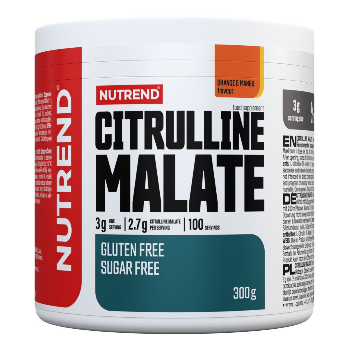 Nutrend Citrulline Malate, Orange & Mango - 300 grams, original price