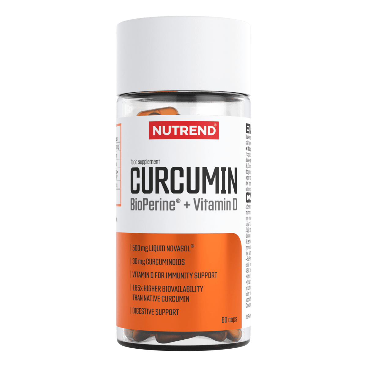 NUTREND Curcumin + Bioperine + Vit D, price 60caps