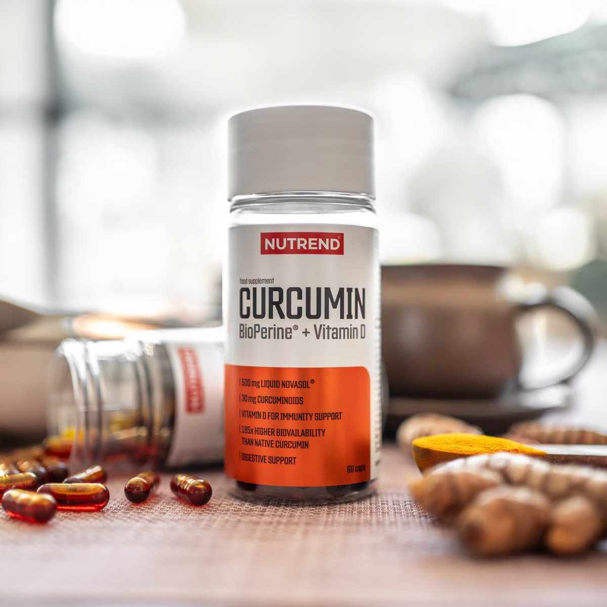 NUTREND Curcumin + Bioperine + Vit D, 60caps buy