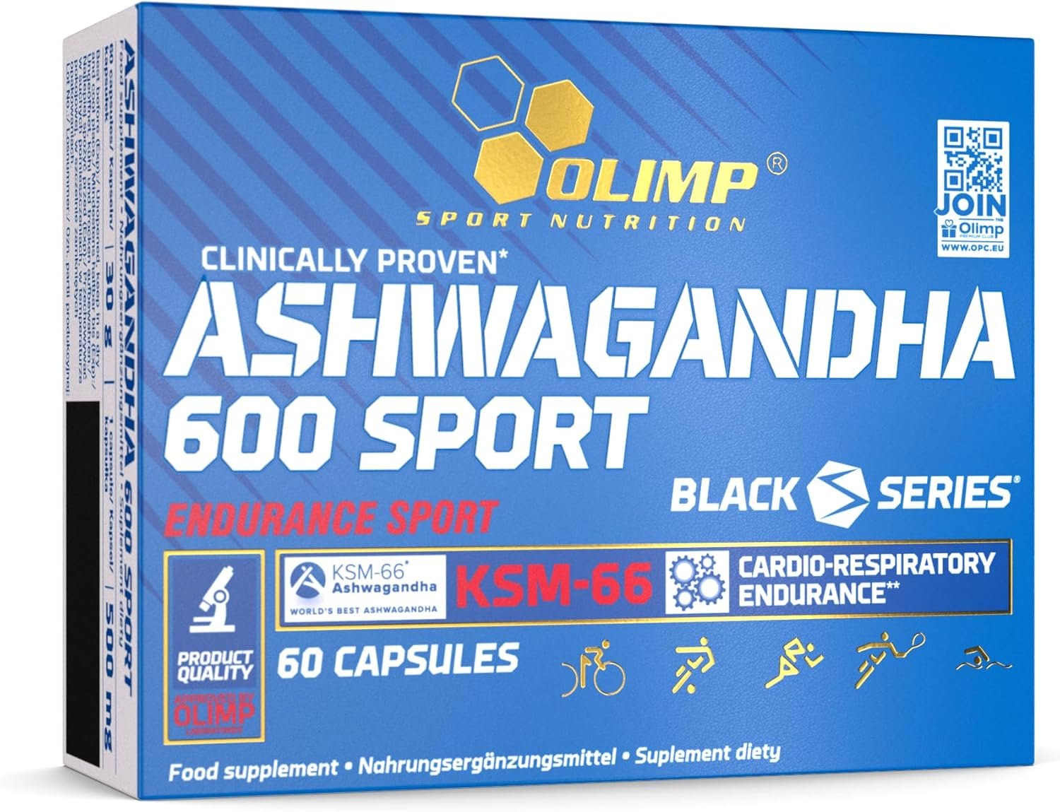 Olimp Ashwagandha 600 Sport KSM-66, 60 vāciņi. cena