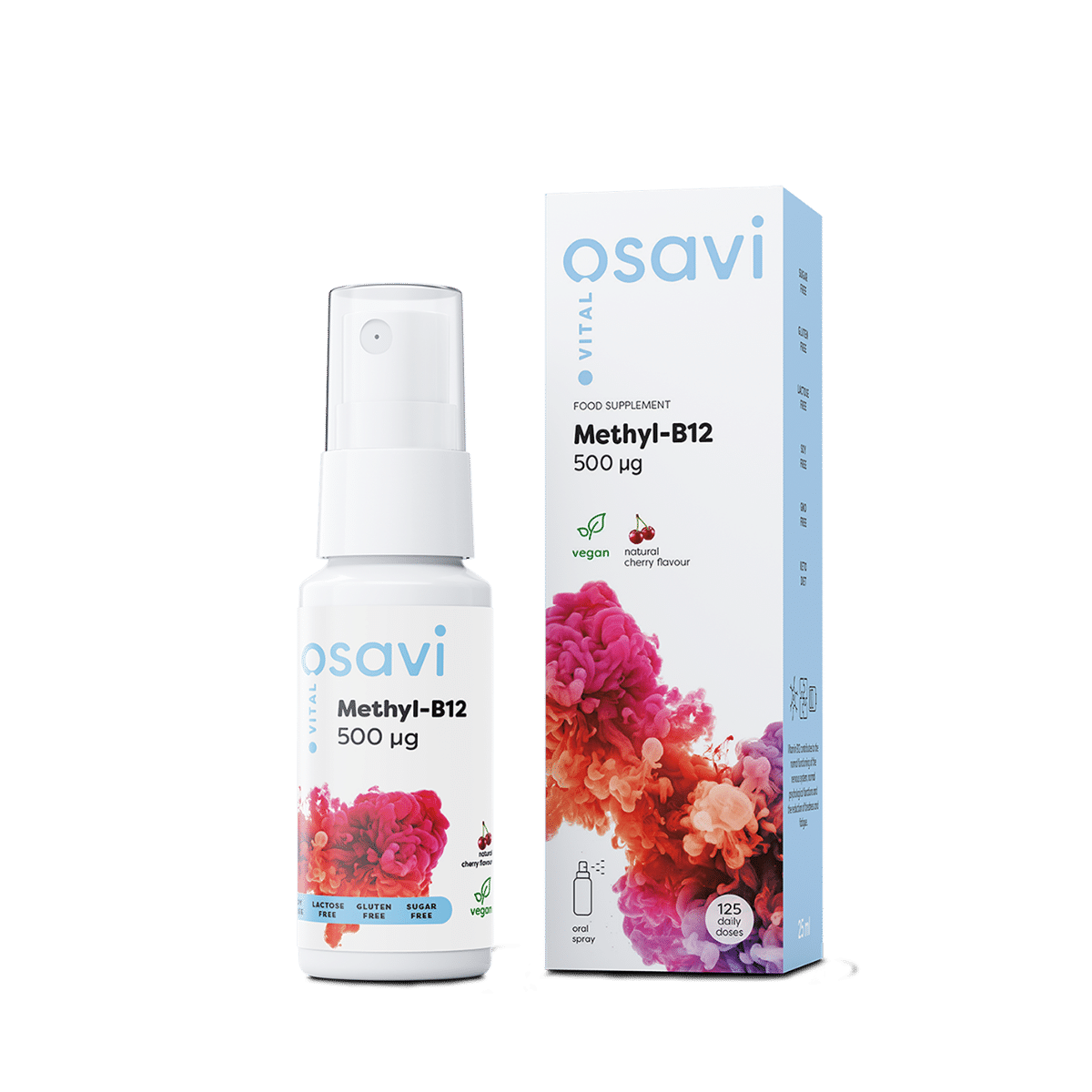 Osavi Methyl-B12 Oral Spray 500mcg 25ml - Cherry