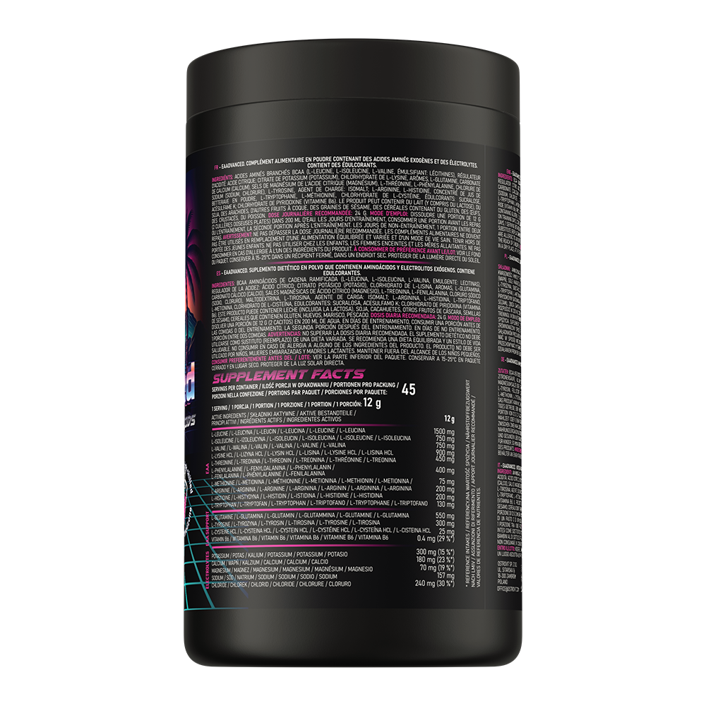 Composition of OstroVit EAAdvanced 540 g Miami Vibes