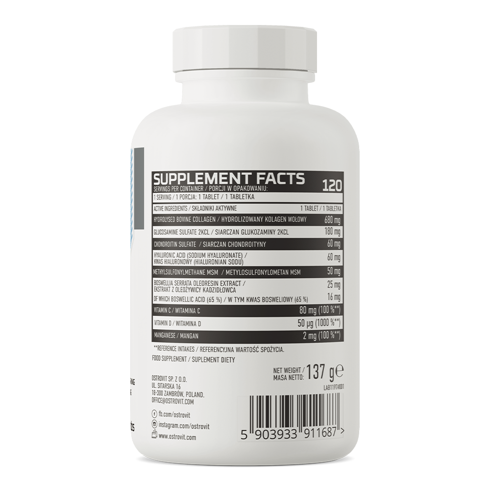 Таблетки OstroVit Flex Regen 120 стоят недорого.