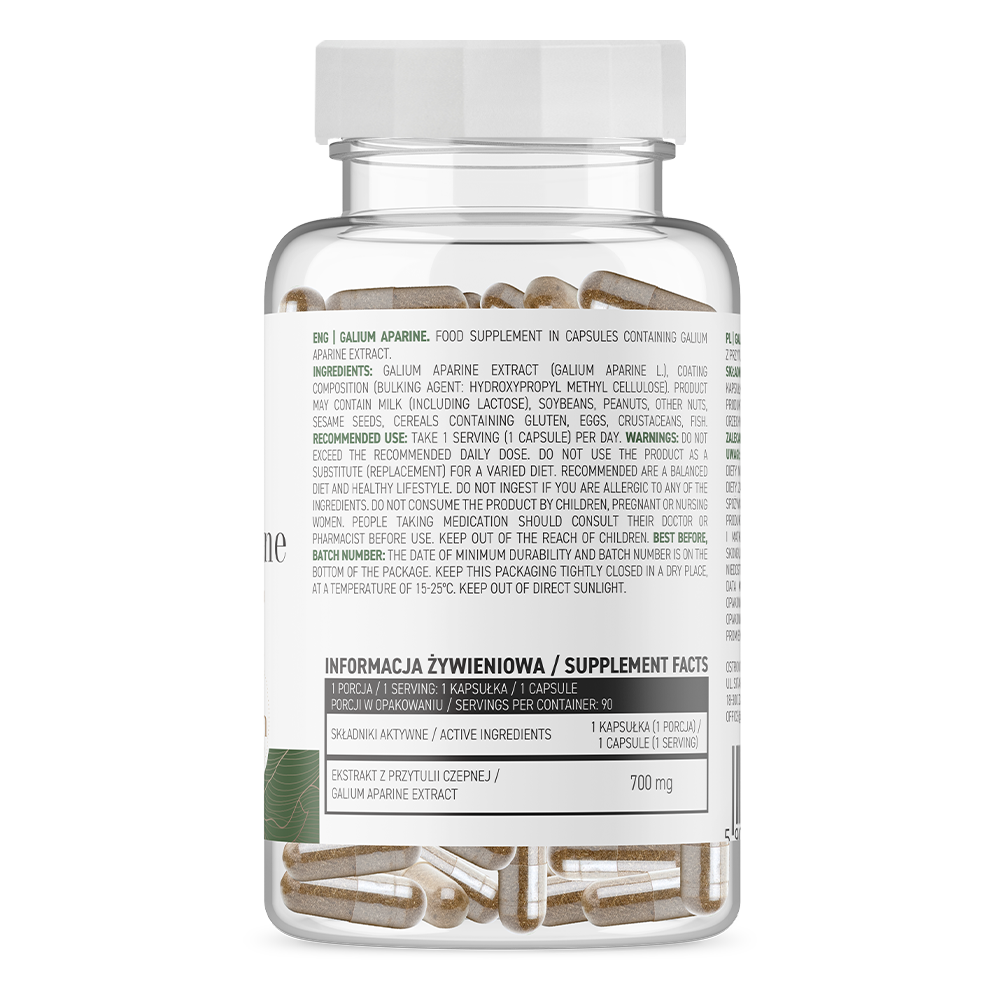 Composition of OstroVit Galium Aparine VEGE 90 capsules