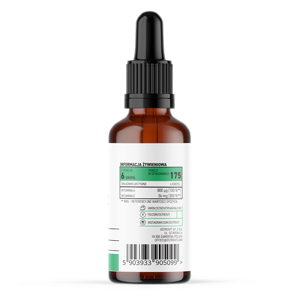 OstroVit Pharma Vitamin A+E drops 30 ml composition