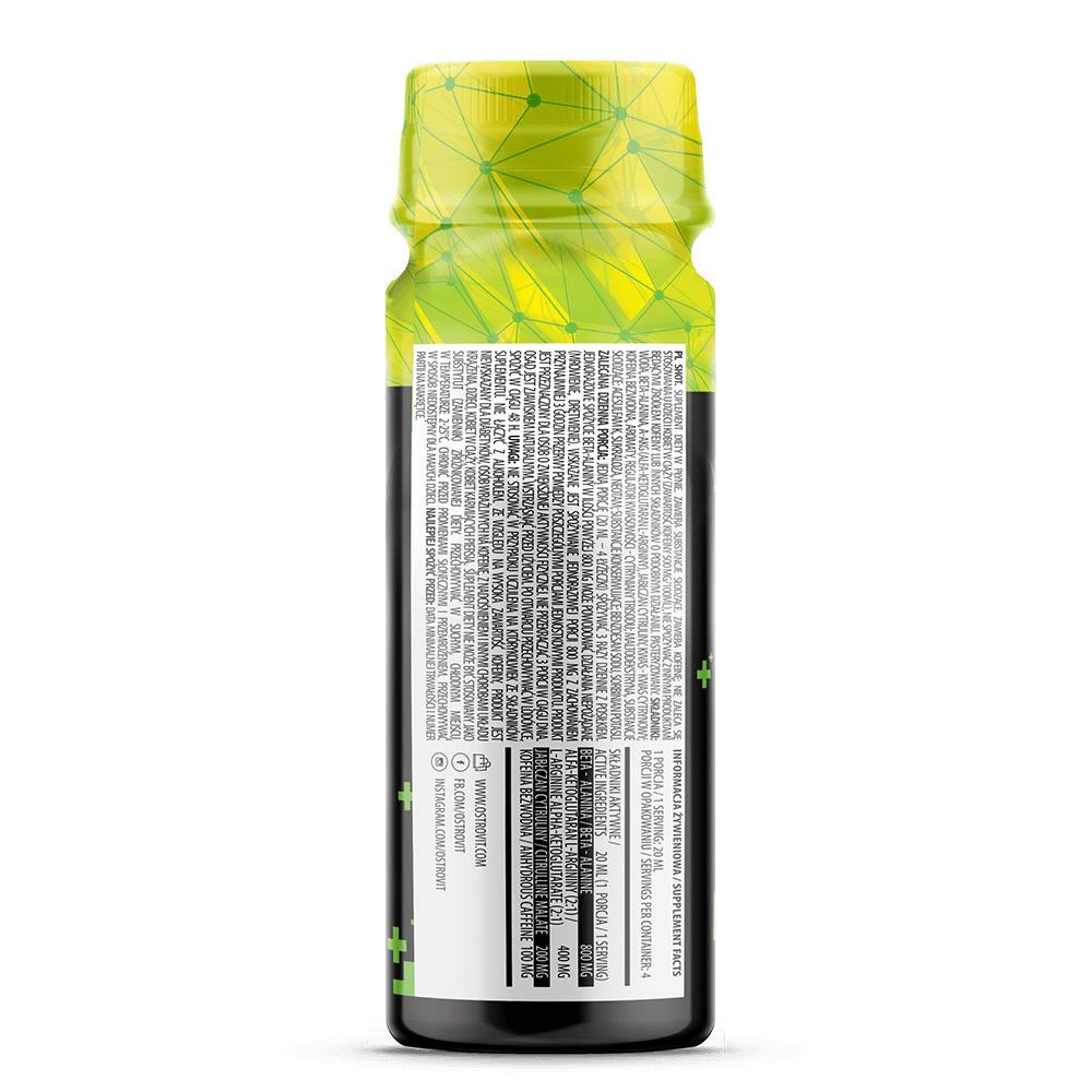 Состав OstroVit Pre Workout Shot 80 мл
