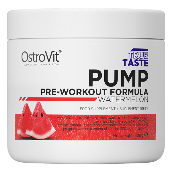 OstroVit PUMP pirms treniņa formula 300 g JAUNA FORMULA cena