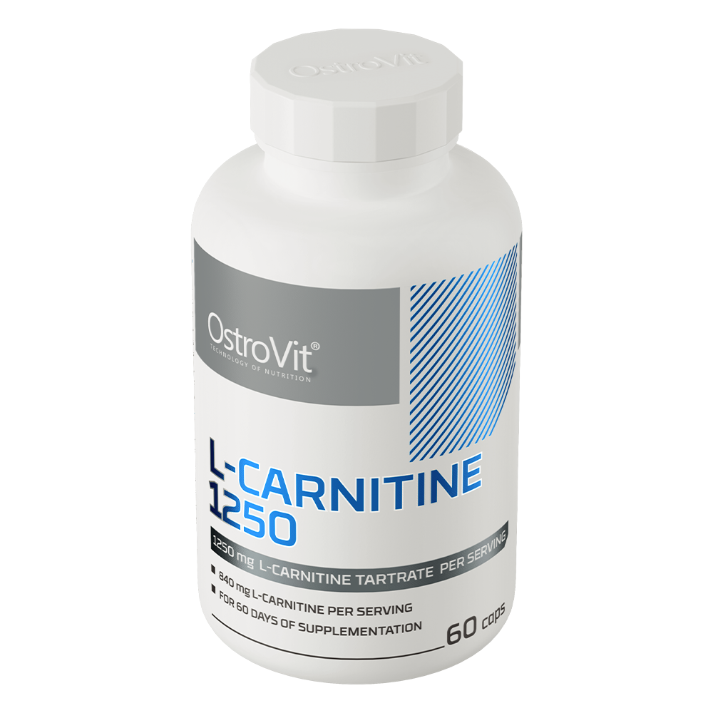 OstroVit Supreme L-Carnitine 1250 mg, 60 kapsulas lēti