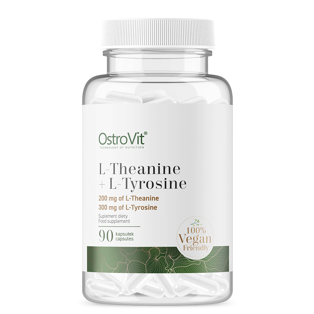 OstroVit Theanine + Tyrosine VEGE cena 90 kaps