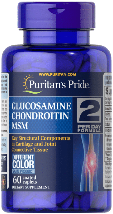 Price of Puritan's Pride Glucosamine, Chondroitin & MSM - 2 Per Day Formula 60 coated caplets