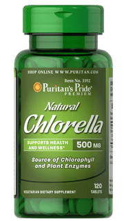 Puritans Pride Natural Chlorella 500mg 120 tab. the price