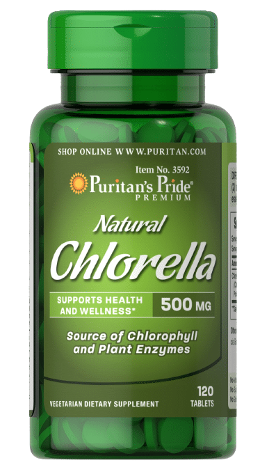 Puritans Pride Natural Chlorella 500mg 120 tab. the price