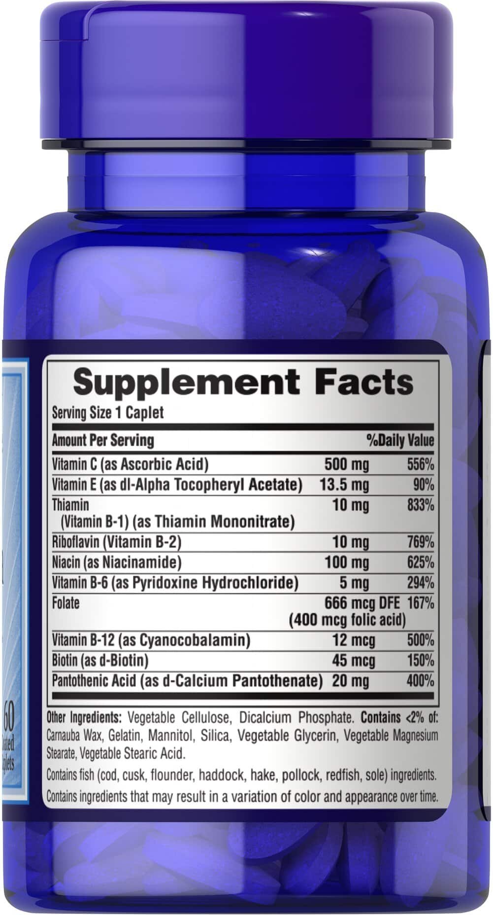 Puritan's Pride Stress Formula - 60 tabs. composition