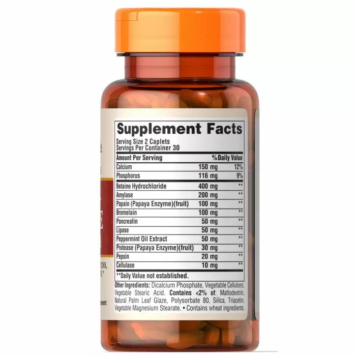 Puritan's Pride Super Strength Multi Enzyme - 60 Coated Caplets price promotion composition