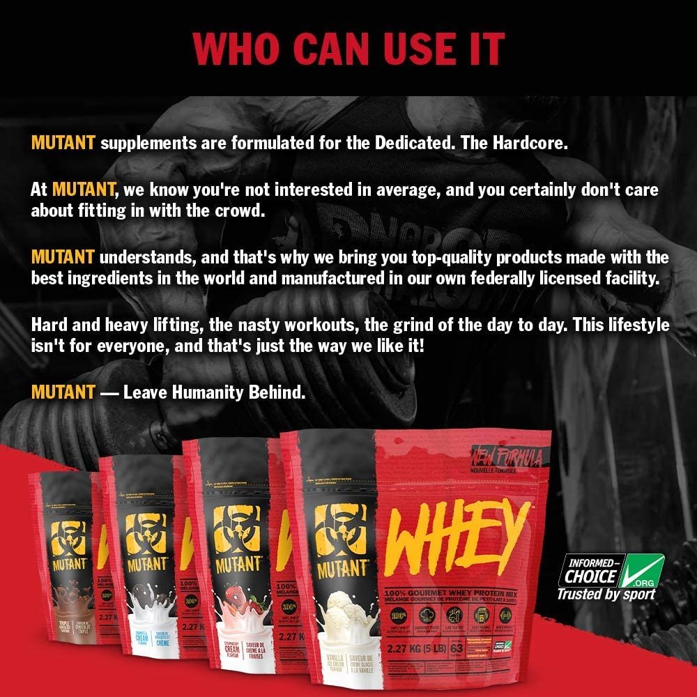 PVL Mutant Whey 2270 g. advantages