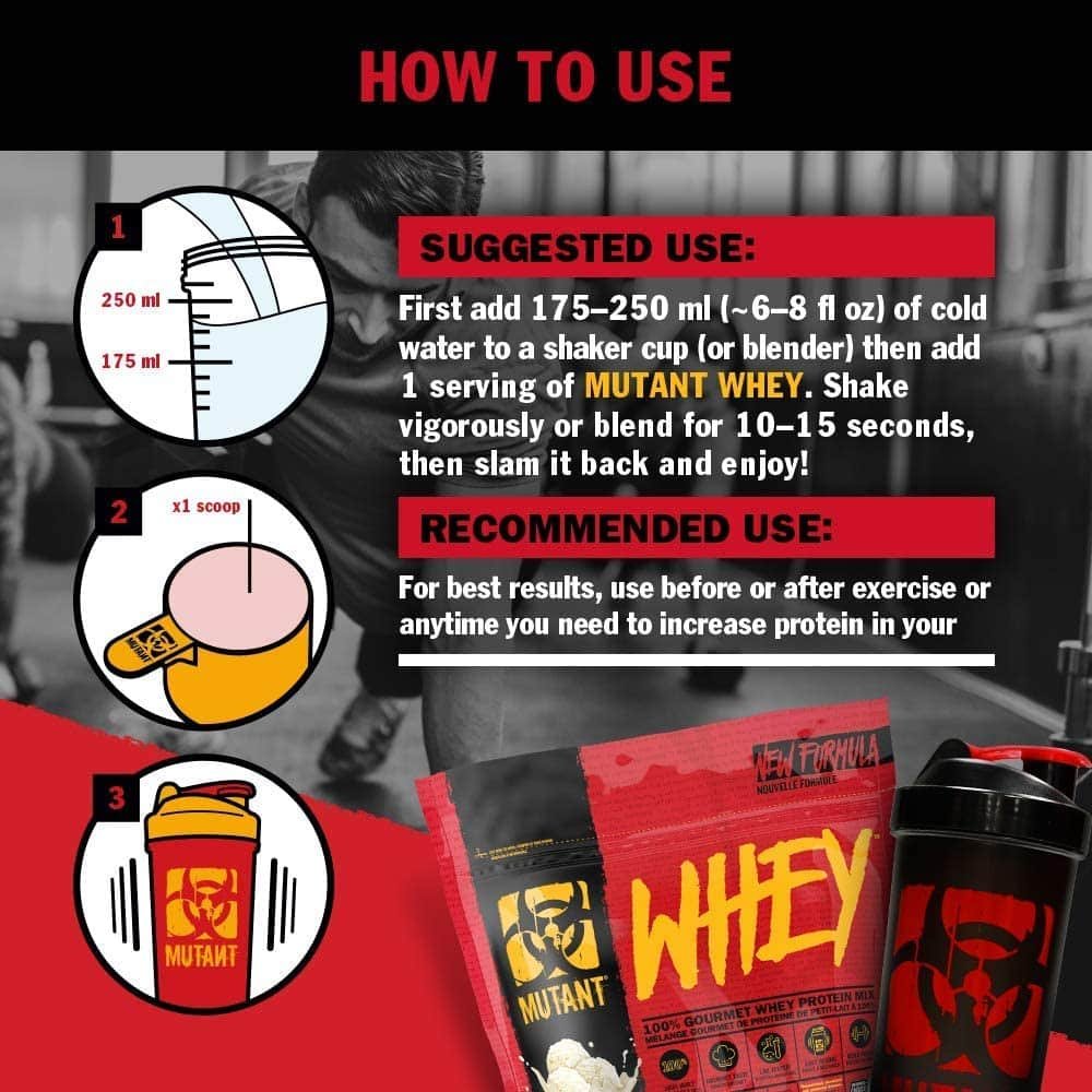 PVL Mutant Whey 2270 g. consumption
