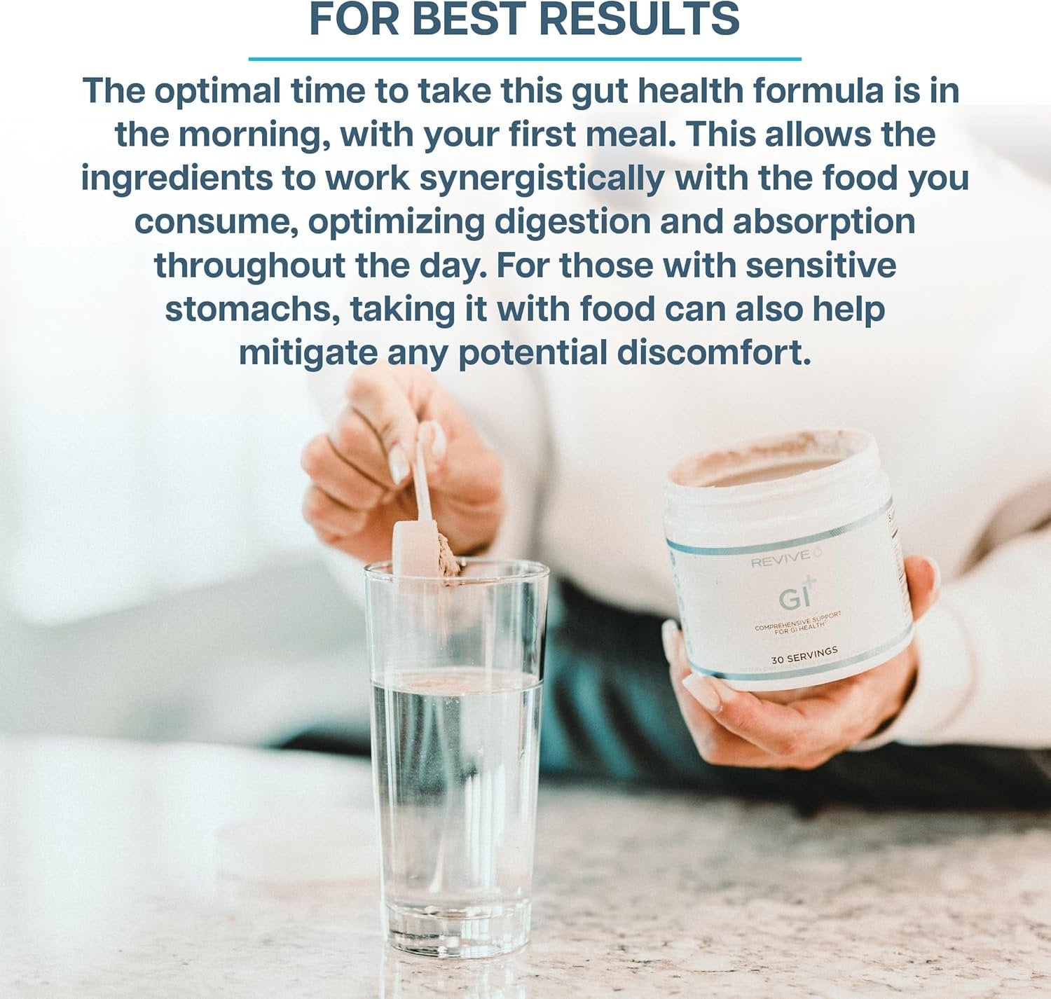 Use of Revive Gi+, 153g - 30 servings