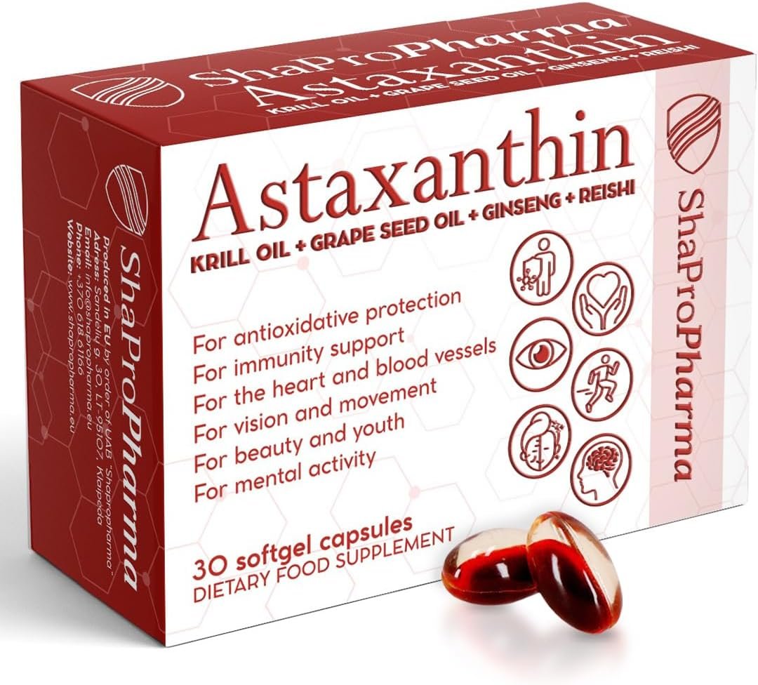 Shapropharma ASTAXANTHIN 30 softgels cenu akcija