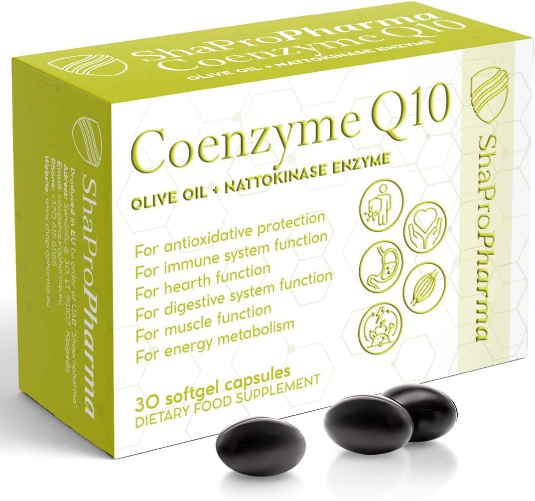 Shapropharma Coenzyme Q10 30 mīksto želeju kapsulas cena