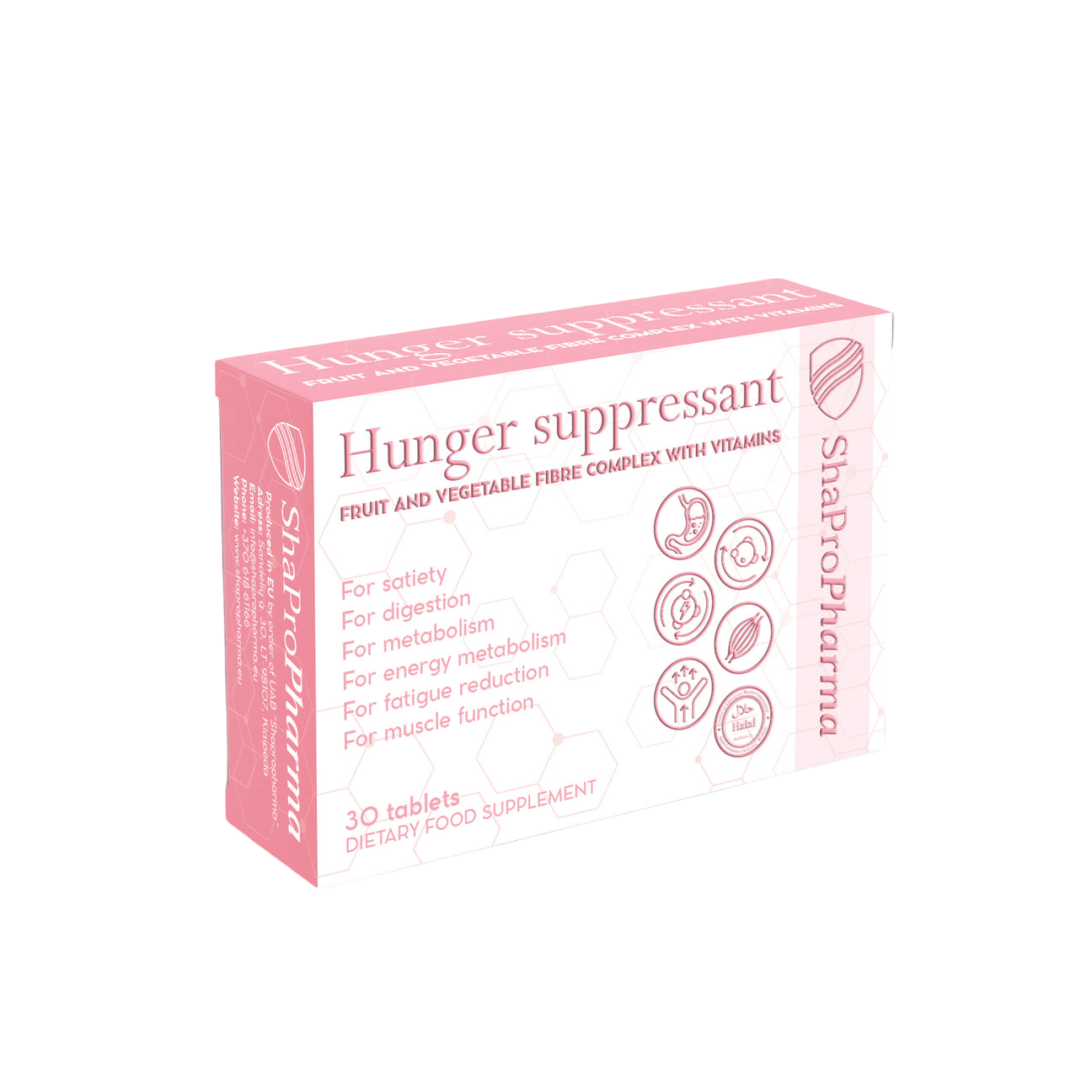 Shapropharma cena - Hunger Suppressant 30 tabletes