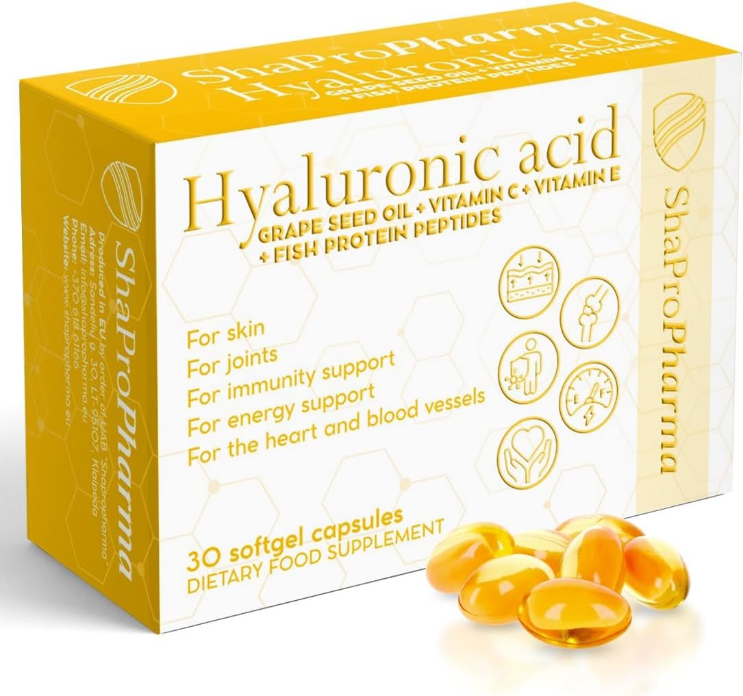 Shapropharma Hialuronskābes 30 mīksto želeju kapsulu cena