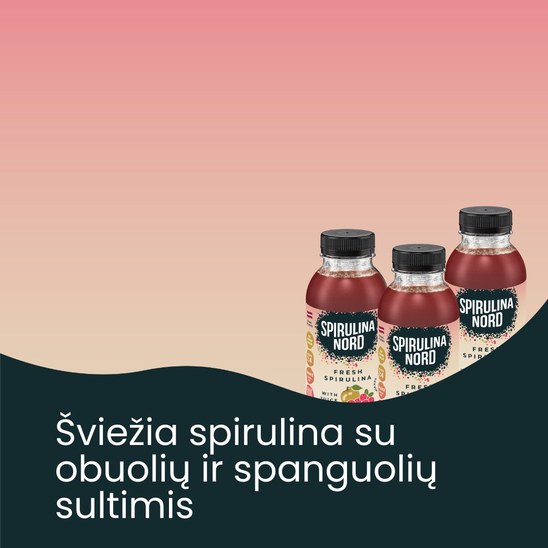 Spirulina Nord – Свежая спирулина с соком (без добавления сахара) 330мл баннер
