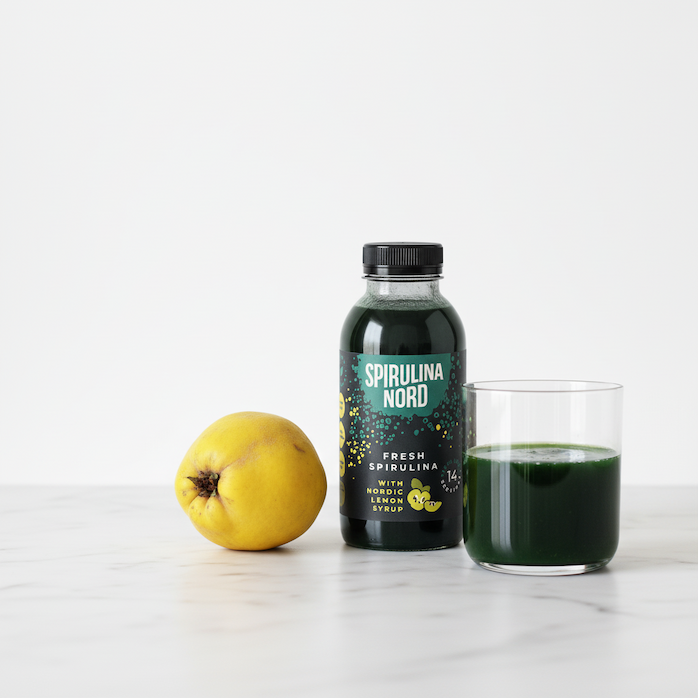 Spirulina Nord Fresh spirulina in nordic lemon syrup, 330ml superfood