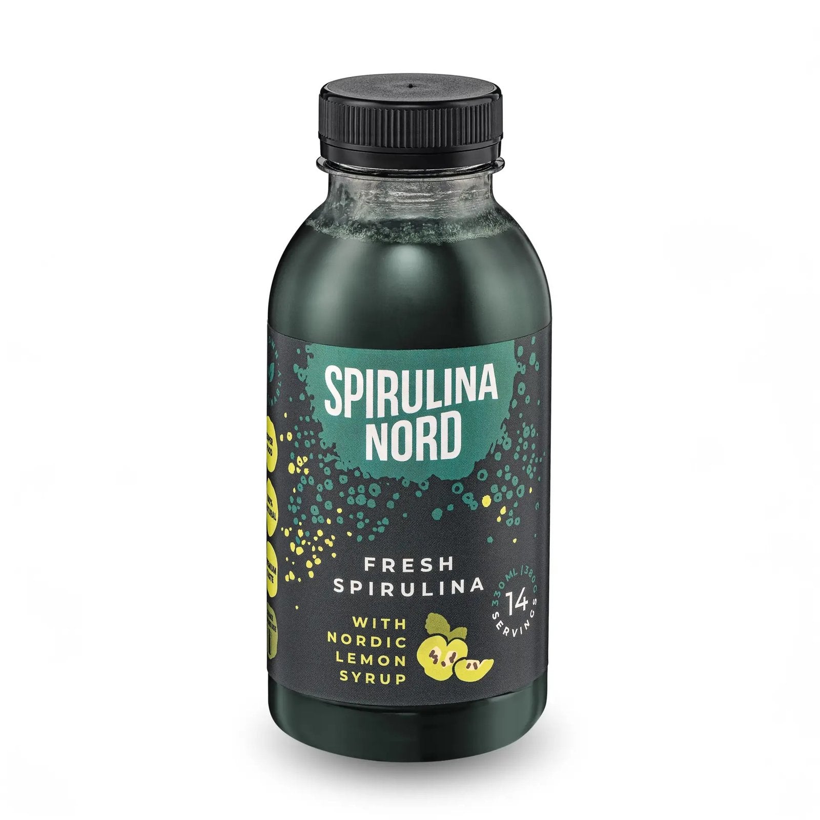 Spirulina Nord Fresh spirulina in Nordic lemon syrup, 330ml