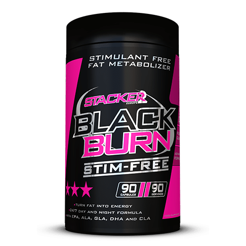 Stacker2 Europe Black Burn STIM-Free - 90 vāciņi