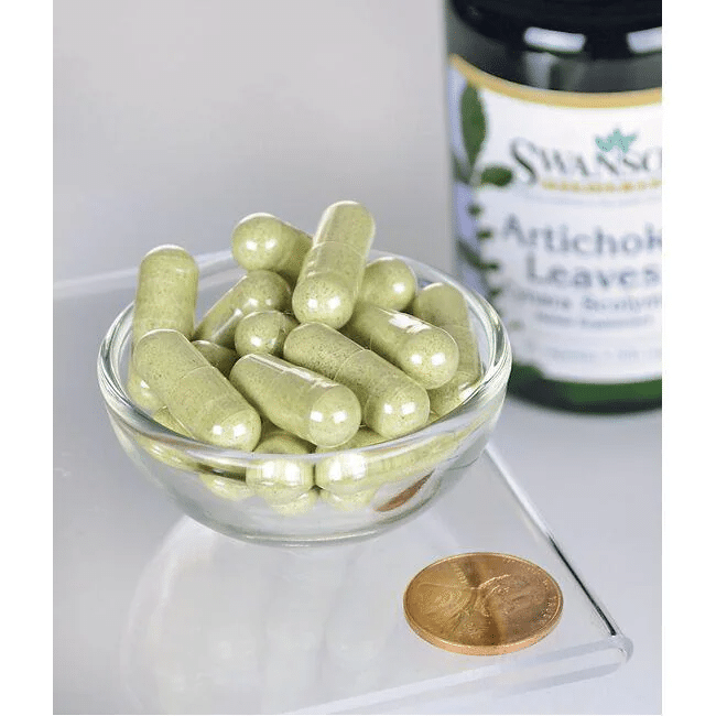 Swanson artišoka lapas 500 mg 60 vāciņi.