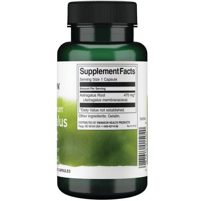 Swanson Astragalus Root 470mg 100kaps sastāvs cena