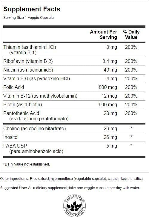 Swanson Balance B-200 Complex 100 Caps Table