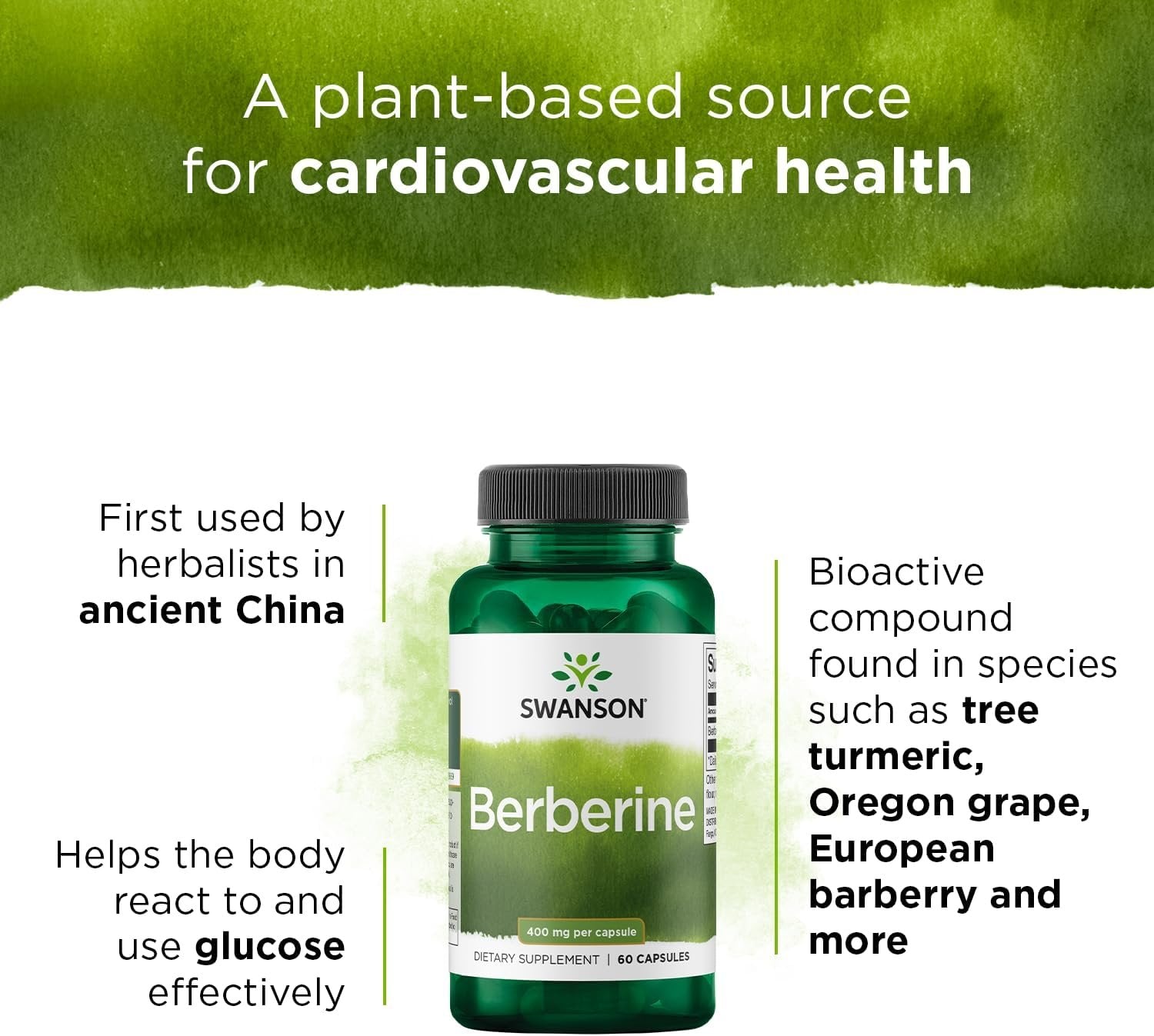 Benefits of Swanson Berberine, 400mg - 60 caps