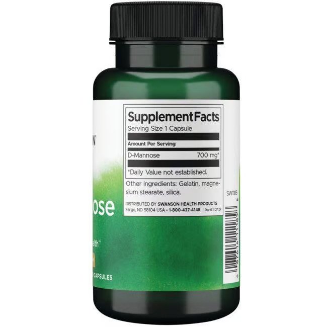 Composition of Swanson D-Mannose 700 Milligrams 60 Capsules
