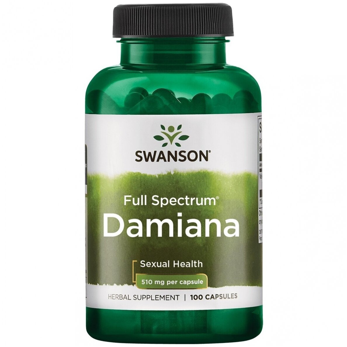 Swanson pilna spektra Damiana 510 mg 100 vāciņi