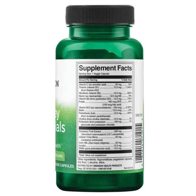 Swanson Kidney Essentials 60 Veg Capsules are packed in a box