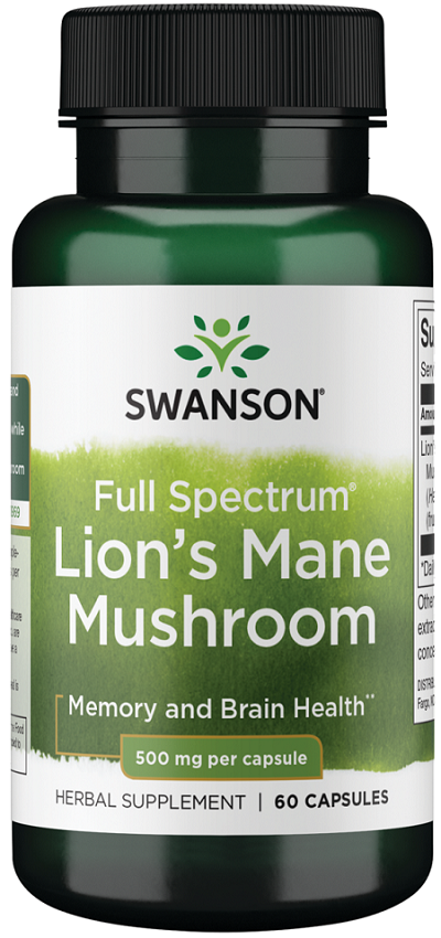 Swanson Lion's Mane Mushroom 500mg 60 caps price promotion