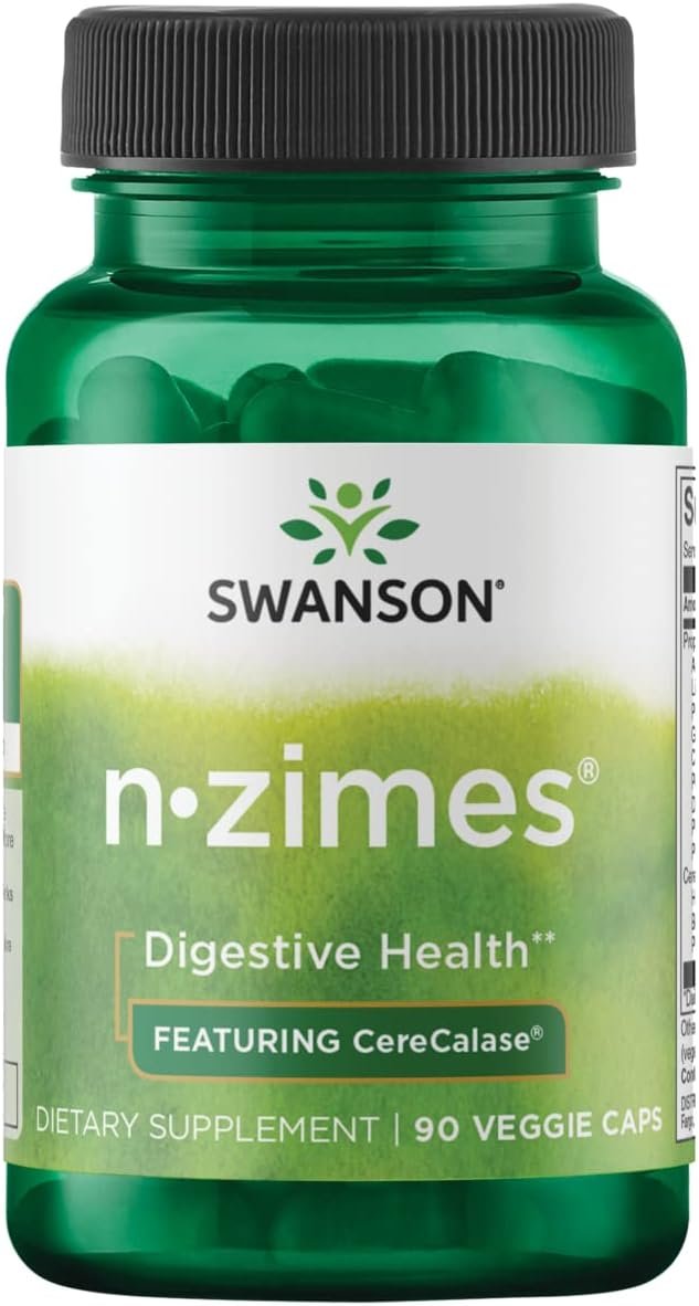 Цена Swanson N-Zimes® с CereCalase 90 растительных капсул