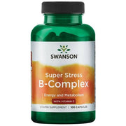 Swanson Super Stress B-комплекс с витамином С 100 капсул
