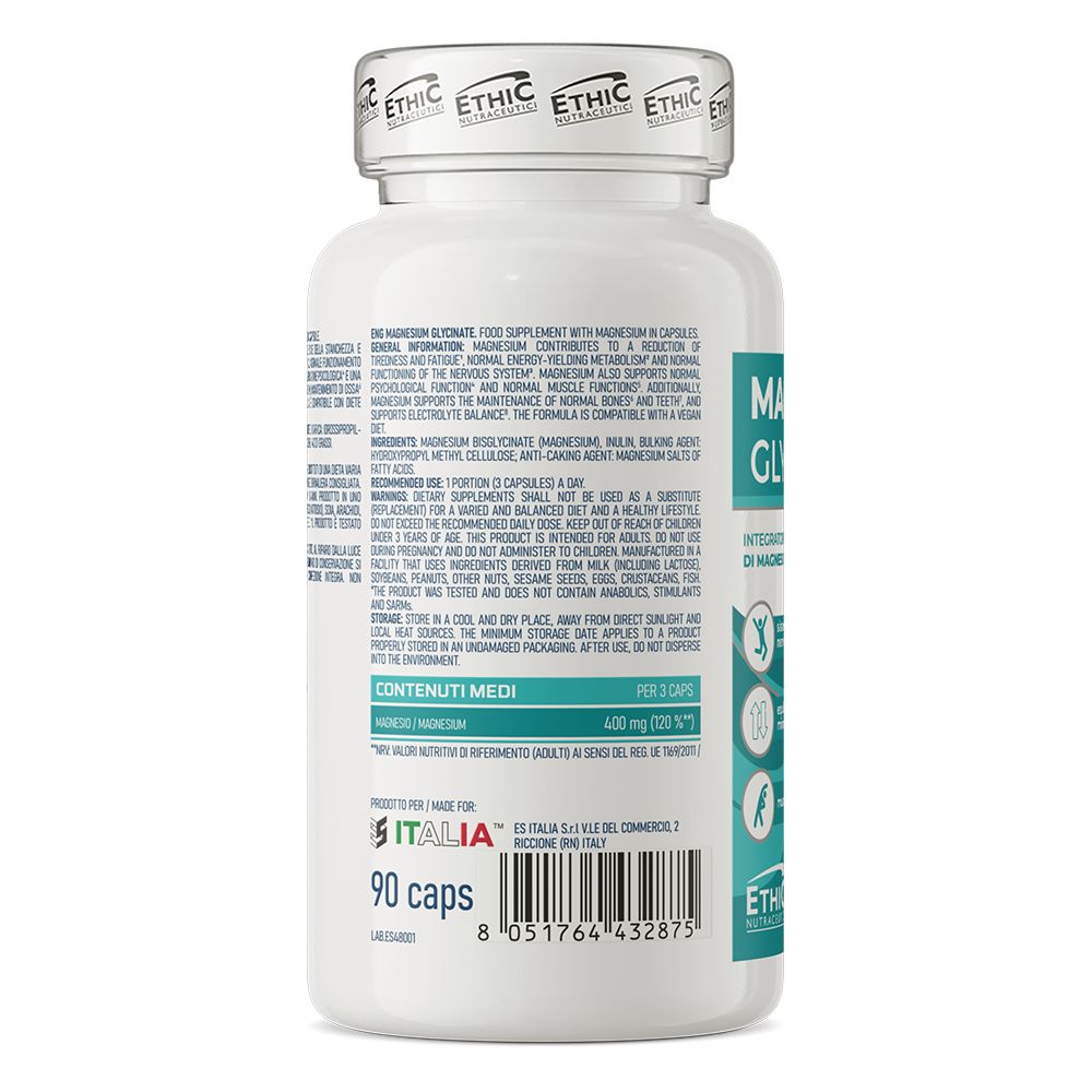 Ethic Nutraceutici™ Magnesium Glycinate 90 kapsulių