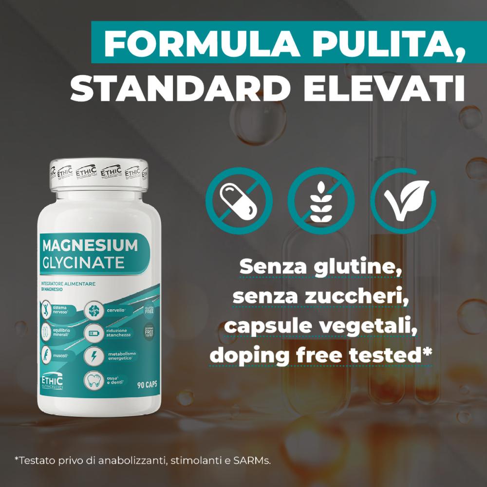 Ethic Nutraceutici™ Magnesium Glycinate 90 kapsulių