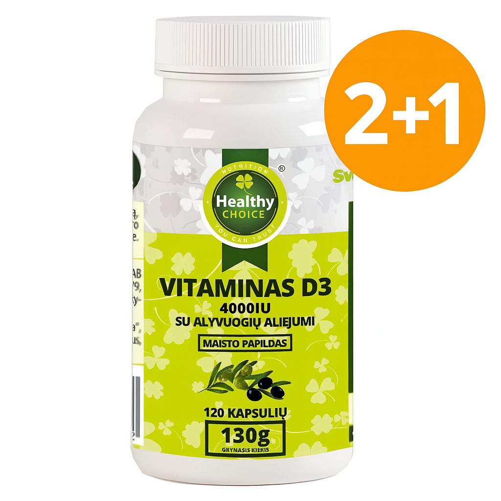 D3 vitamīna piedevas ar piedāvājumu