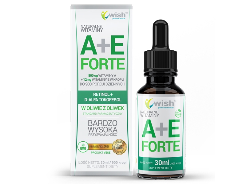 WISH Natural Vitamin A + E Forte drops 30 ml price