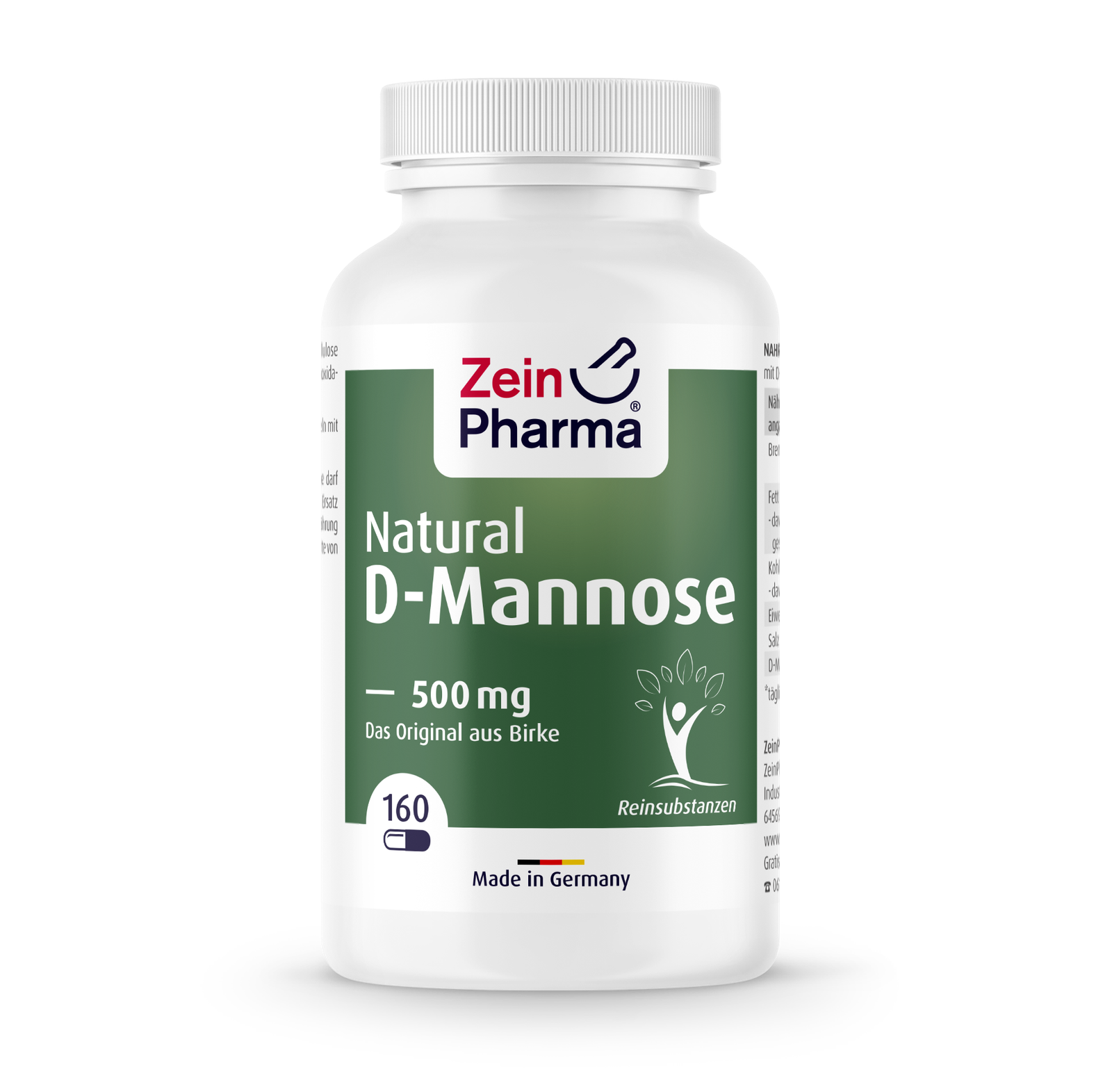 Price of Zein Pharma Natural D-Mannose - 500mg, 160 capsules